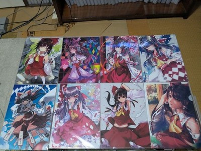 Touhou Project Reimu Hakurei A4 Clear File Set 14 Pack unbenutzt Kunststoff