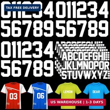 223 Pcs Iron on Letters and Numbers, 8 Inch Clothing Heat Transfer 0 to 9 Jersey