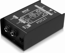 Pyle Professional High-Performance Passive DI-Box- 1/4''/XLR Direct Box - New