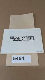 Goonies II 2 - Nintendo NES- Manual Only **NO GAME