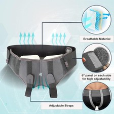 Hernia Support Belt Truss Brace For Single/Double Inguinal Hernia Pain Relief