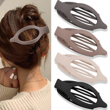 4Pcs Matte Flat Claw Hair Clips Large French Alligator Clips for Women Girls