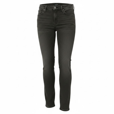 Sale J CREW Skinny Jeans Women 26 Black 10'' High-Rise Cotton Stretch