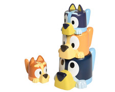 TOMY Toomies Bluey Bath Toys - Bluey's Family Pourers - Includes Chilli, Bandit,