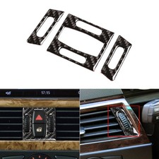 F�r BMW 5 Serie E60 E61 2004-2010 Kohlefaser Air Condition Vent Rahmen Abdeckung