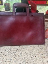 Vintage Attach Briefcase/Portfolio Burgundy Leather