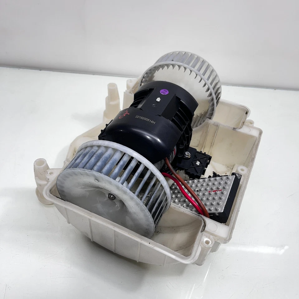 Conjunto de motor soplador de climatización Mercedes W221 S550 Behr 2007-2013 2218200514H OEM Foto 3 de 4