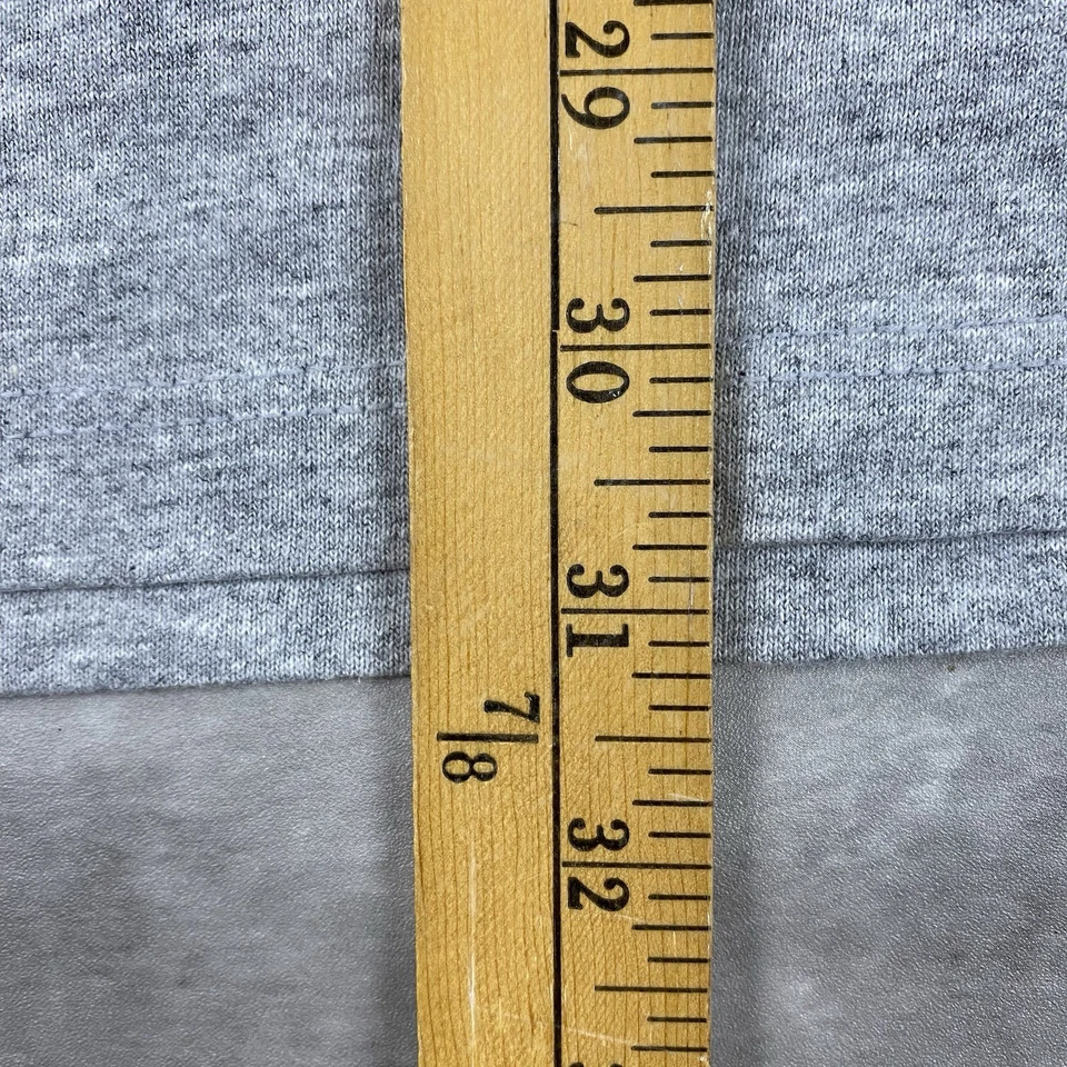 Camiseta vintage años 90 ADIDAS para hombre XL 3 RAYAS doble cara hecha en EE. UU. gris Foto 4 de 4