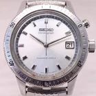 Vintage Seiko Men Automatic Watch DiaShock Chronograph Stainless Steel 5717-8970