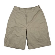 Tom Sawyer Elderwear Boys Size 30 Husky Flat Front Khaki Uniform Shorts