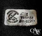 Prospectors 1 TROY OZ .999 FINE SILVER Hand Poured Loaf 💰RARE BAR 💰