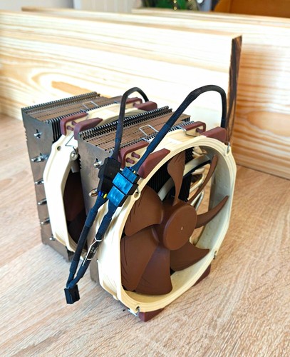 Noctua NH-D15 Dual Tower CPU Cooler – 2x 140mm Fans – AMD AM4 Mounting
