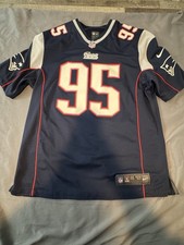 Chandler Jones #95 NEW ENGLAND PATRIOTS NFL Nike Game Day Jersey Sz Large TB12