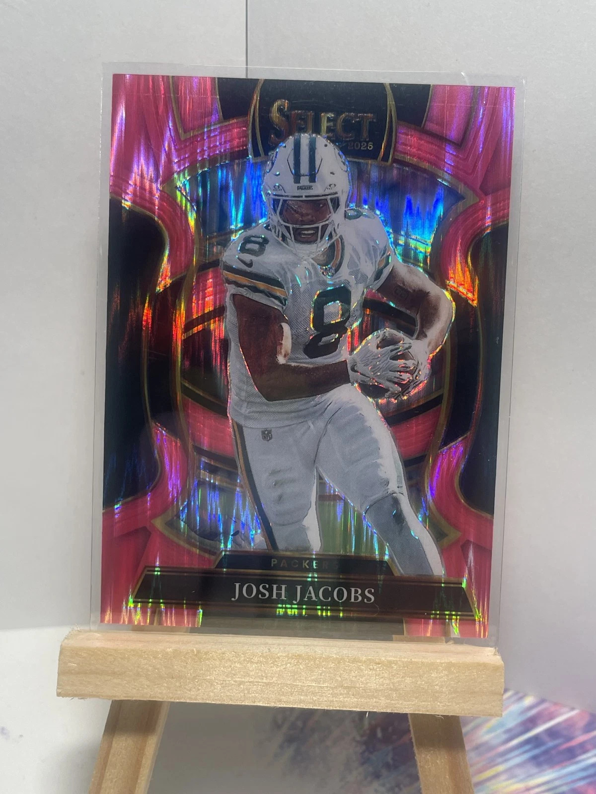 2025 Panini Select - Concourse Josh Jacobs #67 Pink Shock Prizm - Buy 2 Get 1