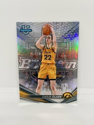 CAITLIN CLARK 2022-23 Bowman Best University Refractor Iowa Hawkeyes #50