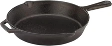 Mercer Culinary Pre-Seasoned Cast Iron Skillet, 10.25-Inch (1-Pack), Black 