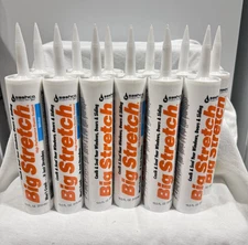 Big Stretch white Acrylic Latex High Performance Caulking Sealant 1 Box 12 tubes