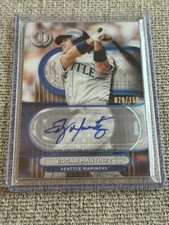 2024 Topps Tribute Blue Autographed Edgar Martinez Baseball Card 79/150
