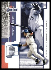 Ivan Rodriguez 2001 Fleer Game Time #57 Rangers MLB READ FREE SHIP AutographDen