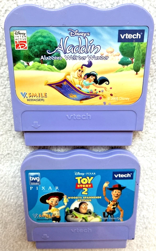 Disneys ☘️-  Aladdin + TOY STORY 2 *🥳 V.SMILE v.tech 2 -  Spiel-Module 👍* 😉 * - Bild 2 von 4