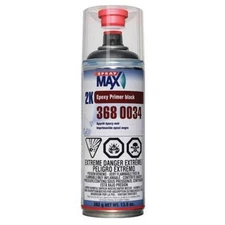SprayMax 3680034 2K Epoxy Primer Aerosol, Black 13.5 oz.