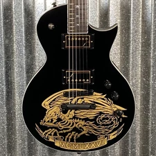 ESP LTD Will Adler Warbird Black & Gold Guitar & Case LWAWARBIRDBLKG #1669 Used