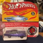 Vntg 60s Hot Wheels Redline CUSTOM ELDORADO MAGENTA/PURPLE  US BLISTER Rare