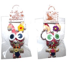 Animal pendant with button eyes kink ear rabbit 10 animal dolls