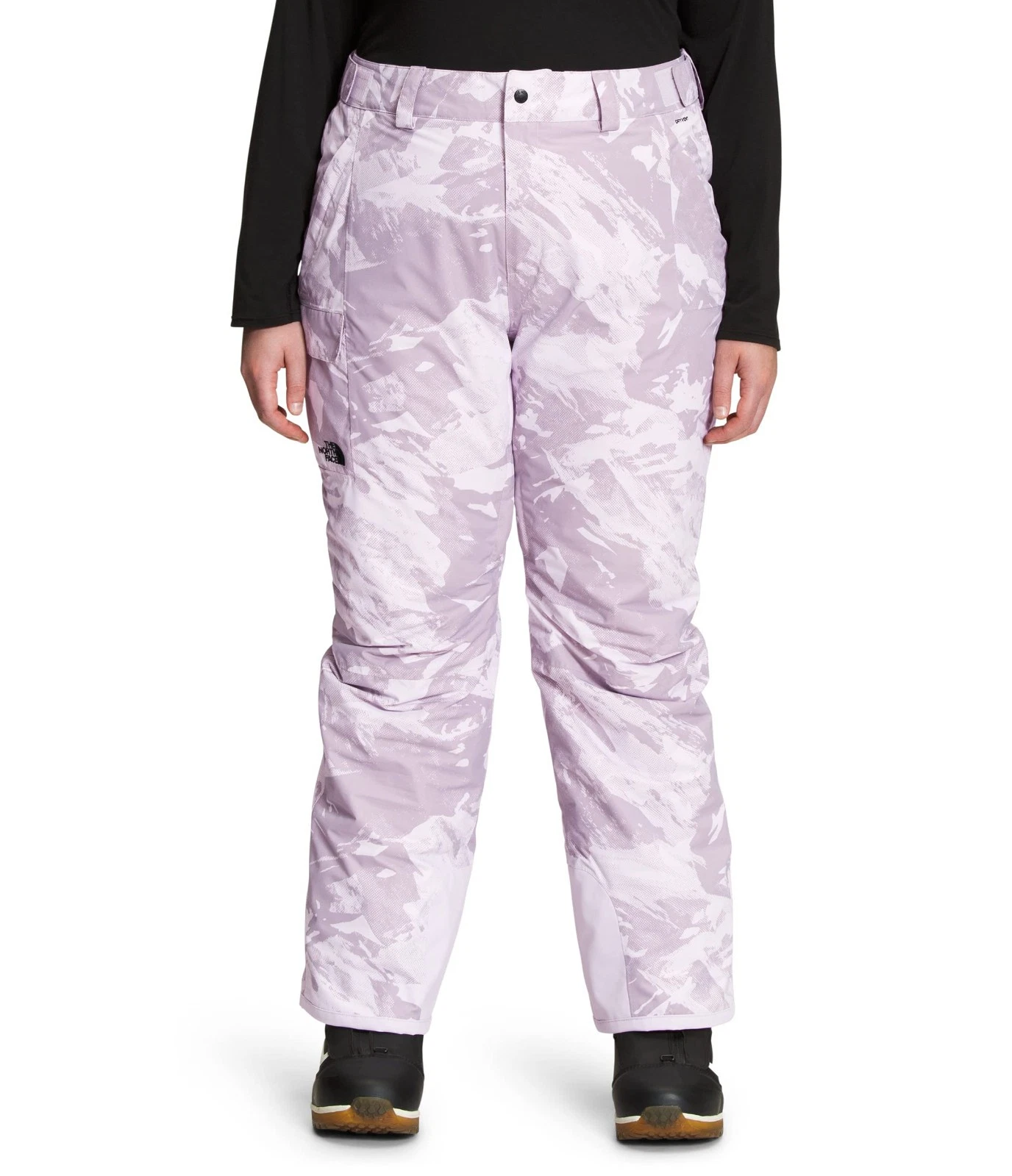 The North Face Women's Freedom Insulated Snow Pants Lavender Fog Plus Size 1X