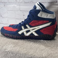 ASICS Aggressor 1 OG Wrestling Shoes RWB Red White Blue Worn Once Size 10.5 RARE