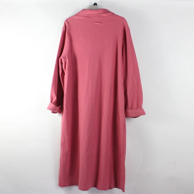 Bata para mujer Karen Neuburger L terciopelo rosa largo completo con cremallera  Foto 2 de 4