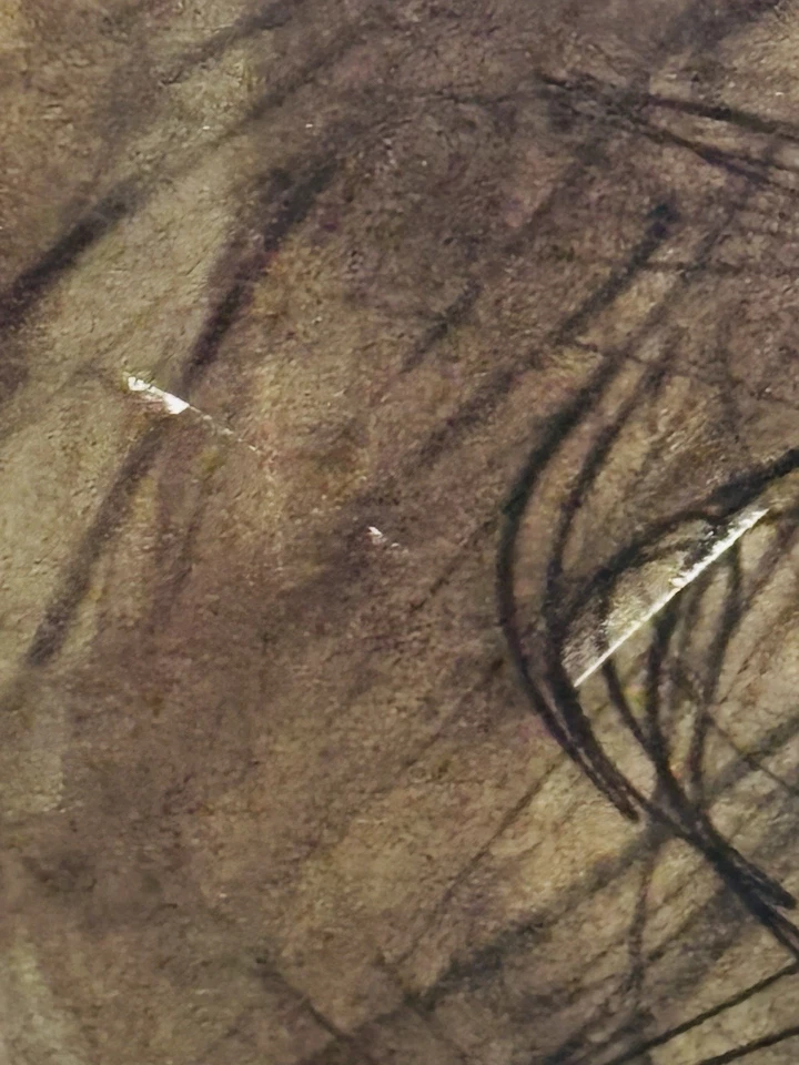 NEAL E SWANSON Abstracto MODERNO VINTAGE LÁPIZ DIBUJO CARBÓN LITOGRAFÍA IMPRESIÓN Foto 4 de 4