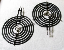 PaIR (2)  Burner Elements 8 Inch f WB30M2 Range Surface Units 6 turns "New"
