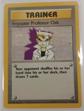 Pokemon TCG Imposter Professor Oak Base Set 73/102 Regular Unlimited Rare NM