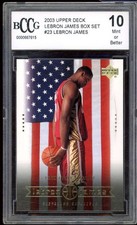 LeBron James Rookie Card 2003-04 Upper Deck #23 BGS BCCG 10 (holder issue). rookie card picture