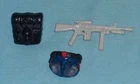 vintage G.I. GI JOE gijoe 1986 VIPER WAIST body part + WEAPONS lot FREE SHIP