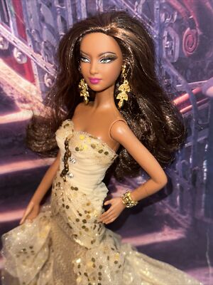 Barbie 50th Anniversary AA Gold Label Limited Edition Doll In Gold