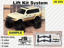 Hot Wheels Lift Kit - Toyota LC80 - 3D Printed - Parts Only
