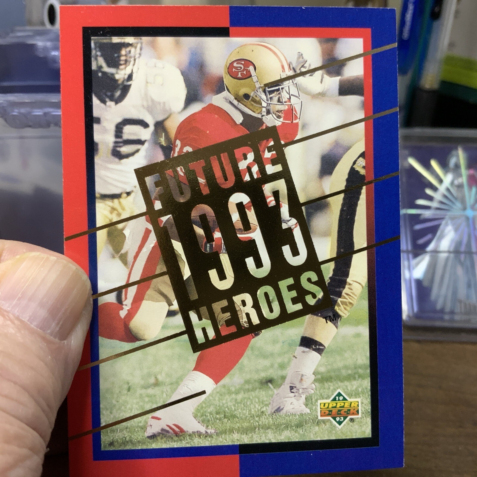 1993 Upper Deck Future Heroes Football Header Card
