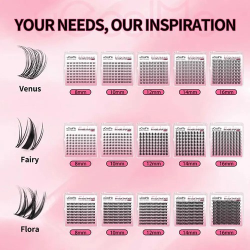 Lashes Fairy Lashes Cluster C Curl Lash Clusters False Eyelashes Extension New - Picture 9 of 18
