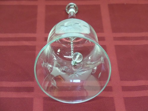 Vintage Princess House Heritage geätztes Glas Speiseglocke - Bild 4 von 7
