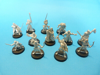 Lot De 12 Figurines Métal Warhammer LOTR Seigneur Des Anneaux - à Peindre