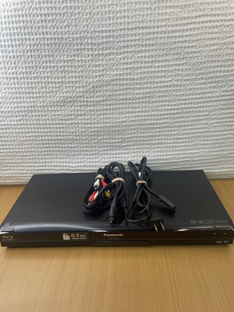 Panasonic DMP-BD65 Blu-Ray/DVD Disc Player Black Tested & Works