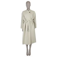 70882 auth LORO PIANA Wild Sage linen 2024 EDVIN BELTED Coat Jacket 38 XS