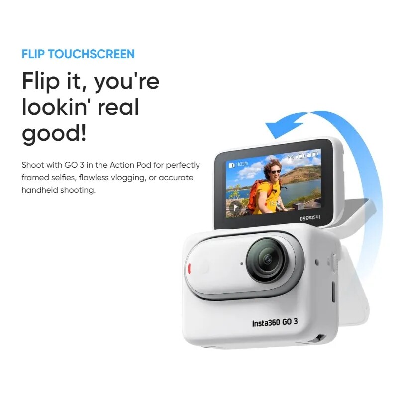 Insta360 GO 3 Action Pocket Camera FlowState Timelapse Hyperlapse