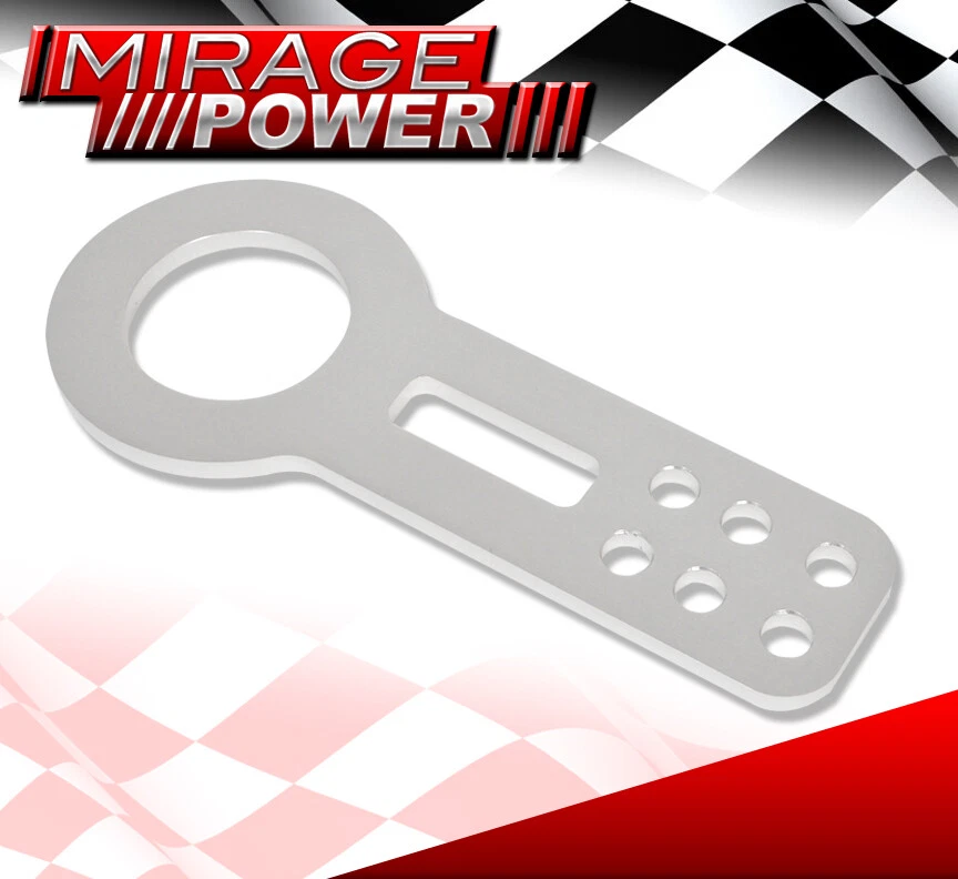 Aluminum Silver Front Bumper Towing Tow Hook For S2000 Ap1 Ap2 Civic Fg2 Em1 Ek9 Foto 2 de 4