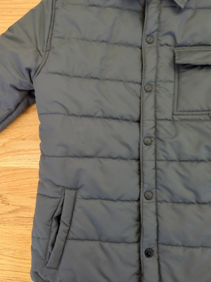 DC SHOES Gris CHAQUETA CON BOTONES Monopatín Abrigo de Invierno Puffy Puffer K15 Foto 3 de 4