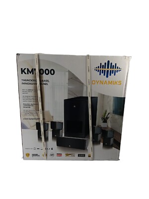 DYNAMIKS KM7000 Hi Fi Home Cinema Theater Surround Speaker Sound System 1500w OB