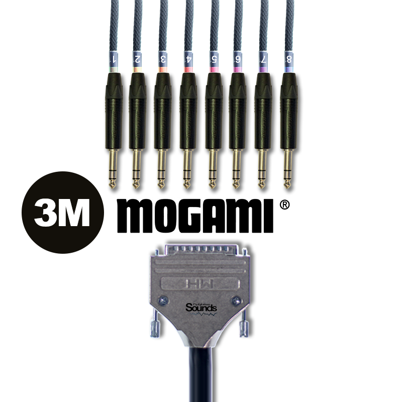3m D-SUB Analog Tascam Standard DB25 Multicore Mogami | 8 3m D-SUB Analog Tascam Standard DB25 Multicore Mogami | 8