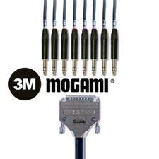 3m D-SUB Analog Tascam Standard  DB25 Multicore Mogami | 8 Way NP3X Neutrik BK